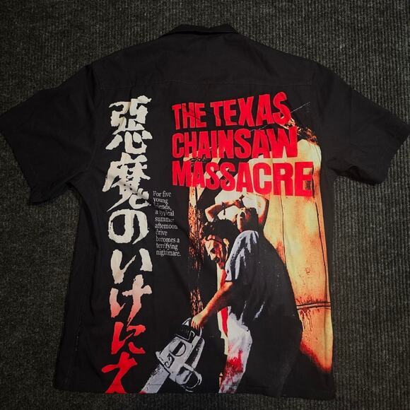 Grail! Wacko Maria x The Guilty Parties Texas Chainsaw Massacre Button up - Picture 2 of 4
